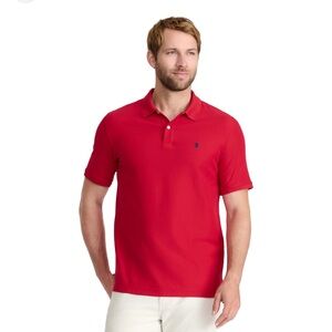 IZOD ADVANTAGE PERFORMANCE MEN’S POLO - REAL RED NWT SIZE M